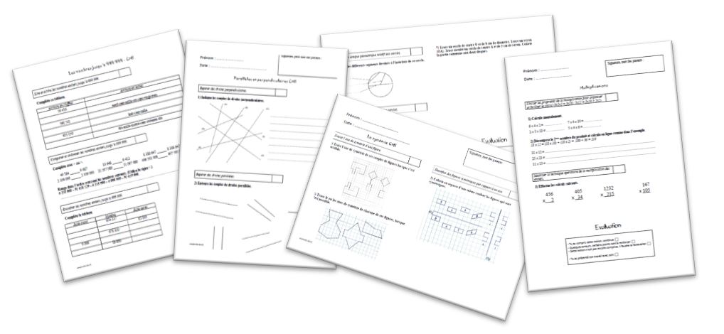 Evaluations De Maths Cm