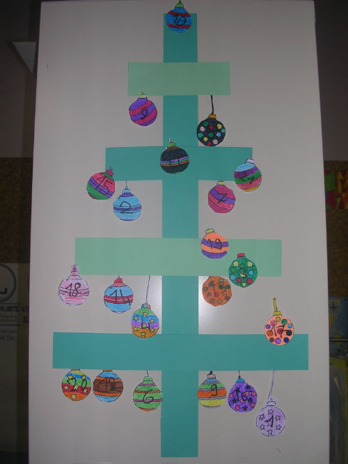 calendrier avent sapin